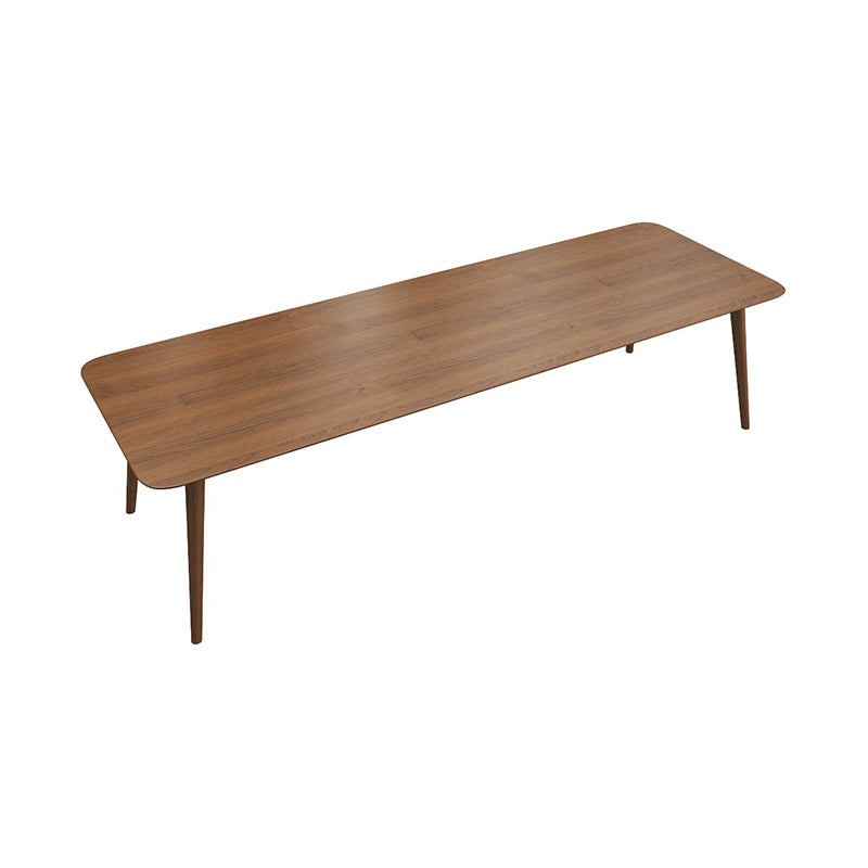 Solid Wood Contemporary Dining Table Rectangle Table with 4 Legs