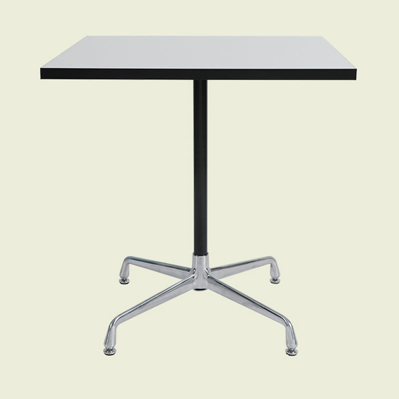 Industrial Style Dining Table Standard Height Dining Table with Pedestal Base for Home