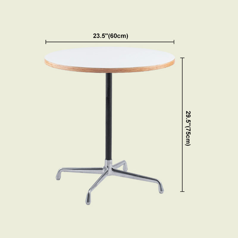 Industrial Style Dining Table Standard Height Dining Table with Pedestal Base for Home