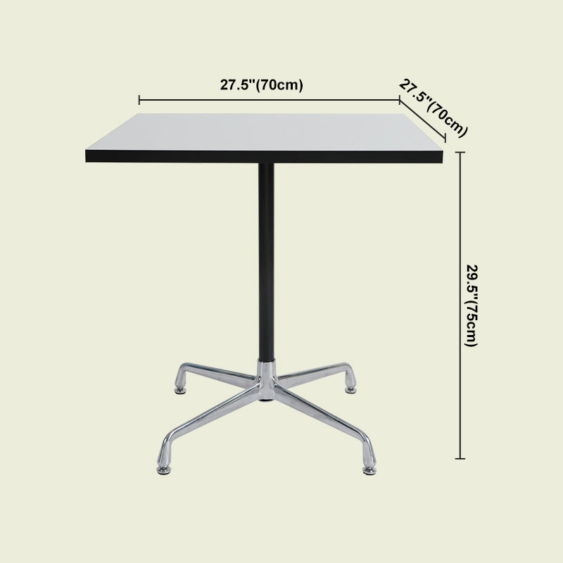 Industrial Style Dining Table Standard Height Dining Table with Pedestal Base for Home