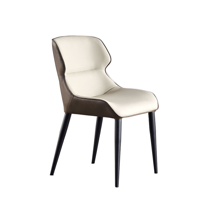 Contemporary Style Leather Dining Chairs Wingback Chair for Kitchen