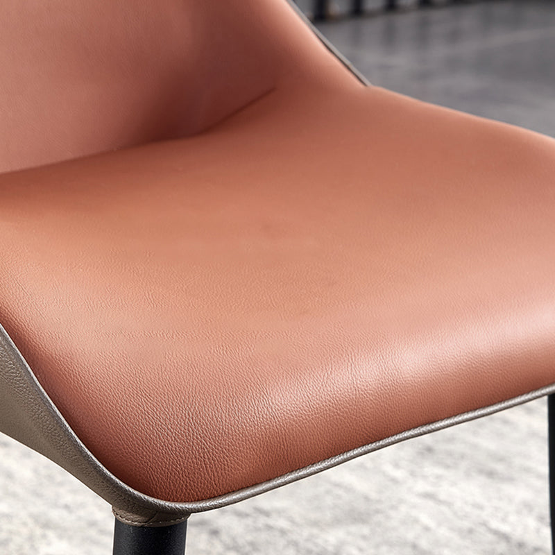 Contemporary Style Leather Dining Chairs Wingback Chair for Kitchen