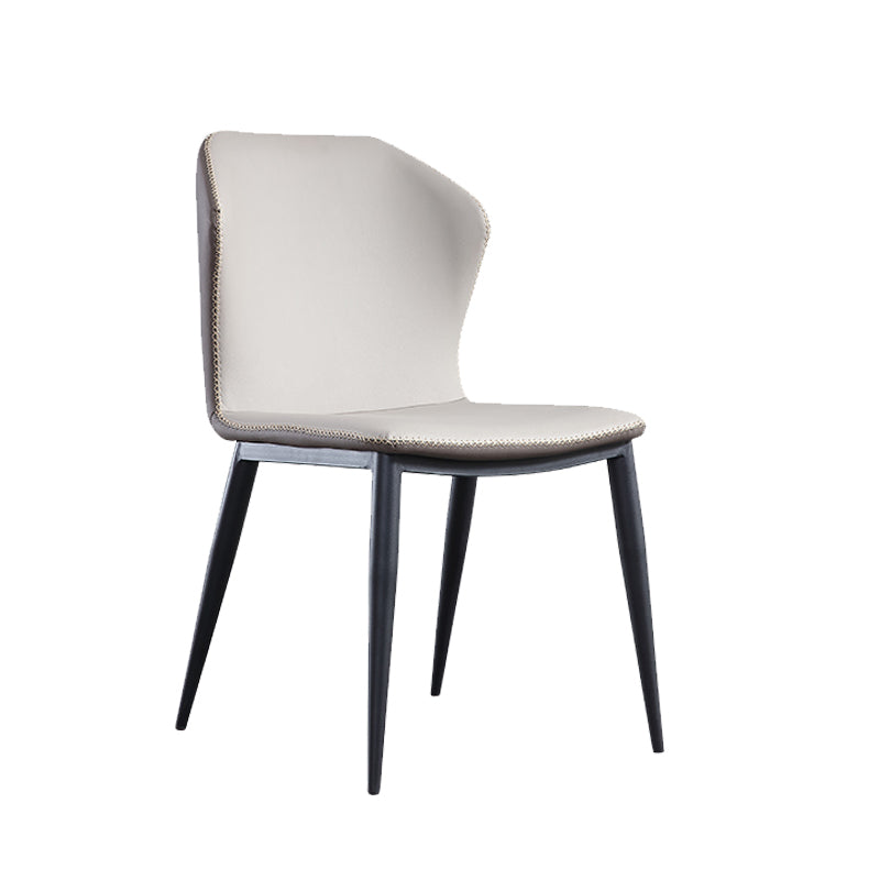 Industriële stijl wingback stoel lederen eetwarmeloze stoelen voor keuken