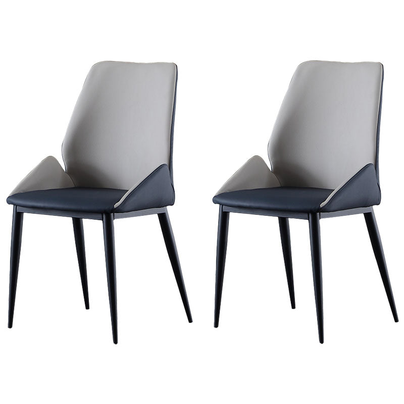 Industrial Metal Dining Room Chair Faux Leather Dining Arm Chair for Restaurant Use