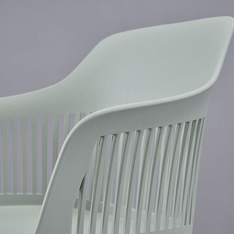 Sillas de comedor de estilo moderno Silla lateral con brazo de plástico para cocina