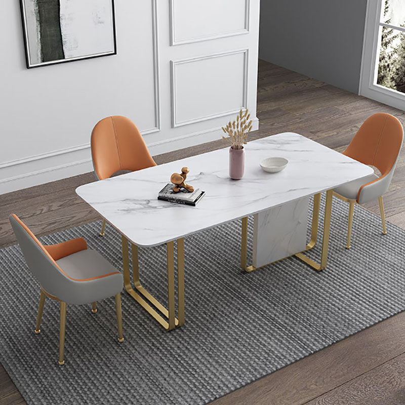 Sillas de comedor de cuero escandinavo, silla tapizada con respaldo sólido para cocina