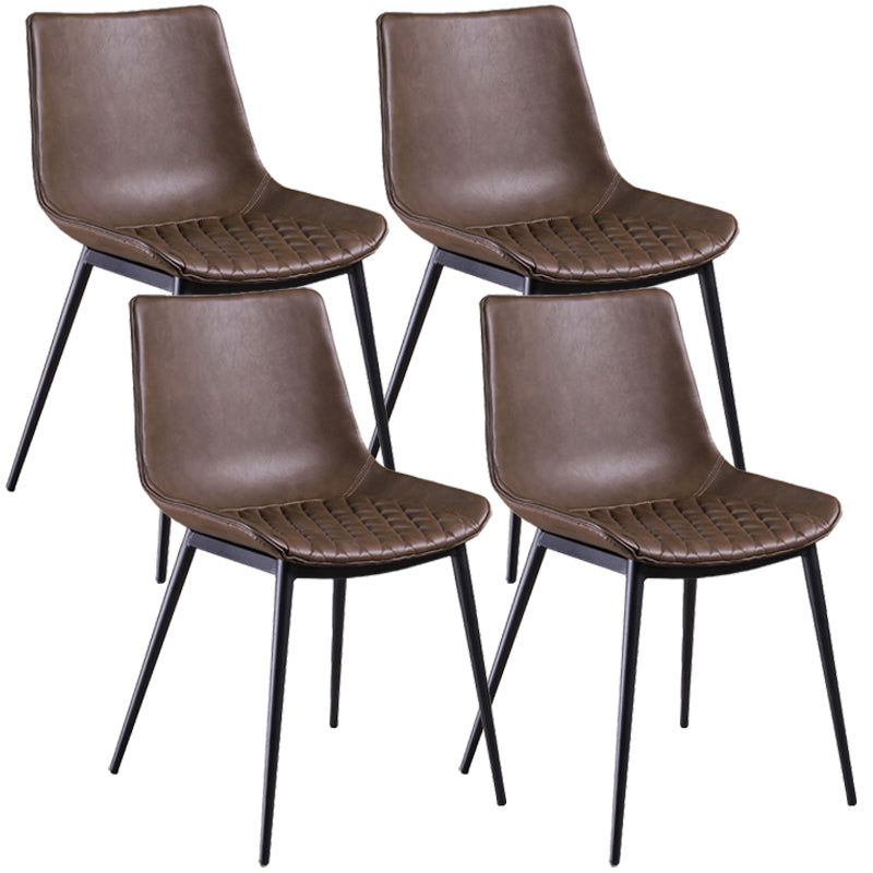 Taburete de bar con respaldo bajo de cuero envejecido, taburete alto industrial para interiores con asiento tipo cubo