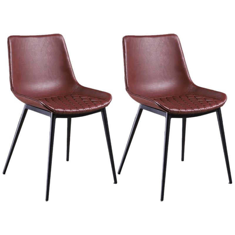 Taburete de bar con respaldo bajo de cuero envejecido, taburete alto industrial para interiores con asiento tipo cubo