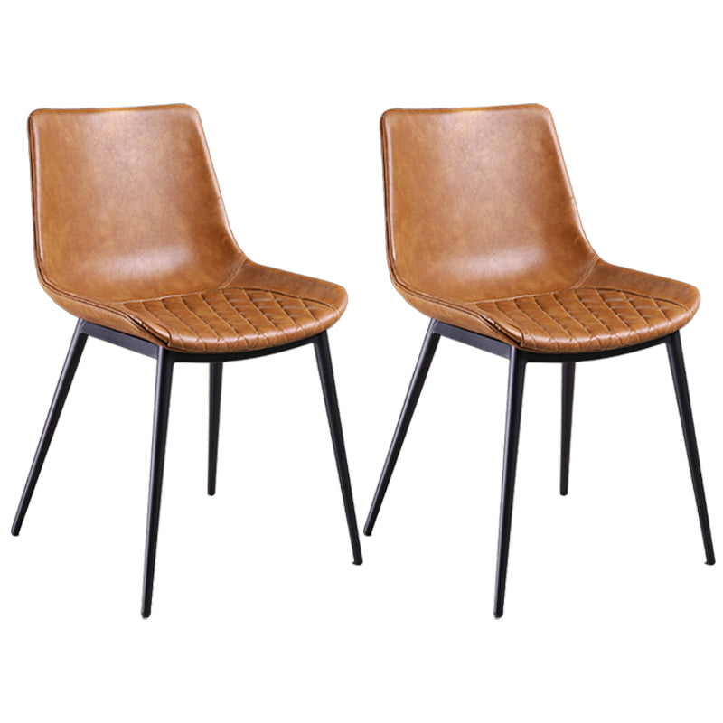Taburete de bar con respaldo bajo de cuero envejecido, taburete alto industrial para interiores con asiento tipo cubo