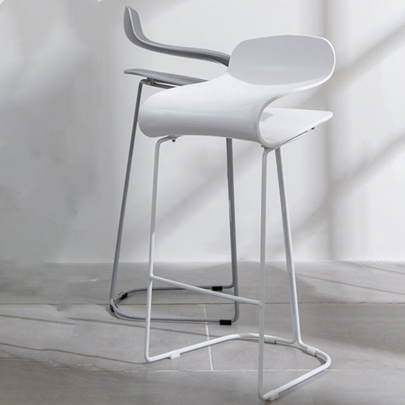 Scandinavian Style Bar-stool with PP Seat Counter Stools for Kitchen
