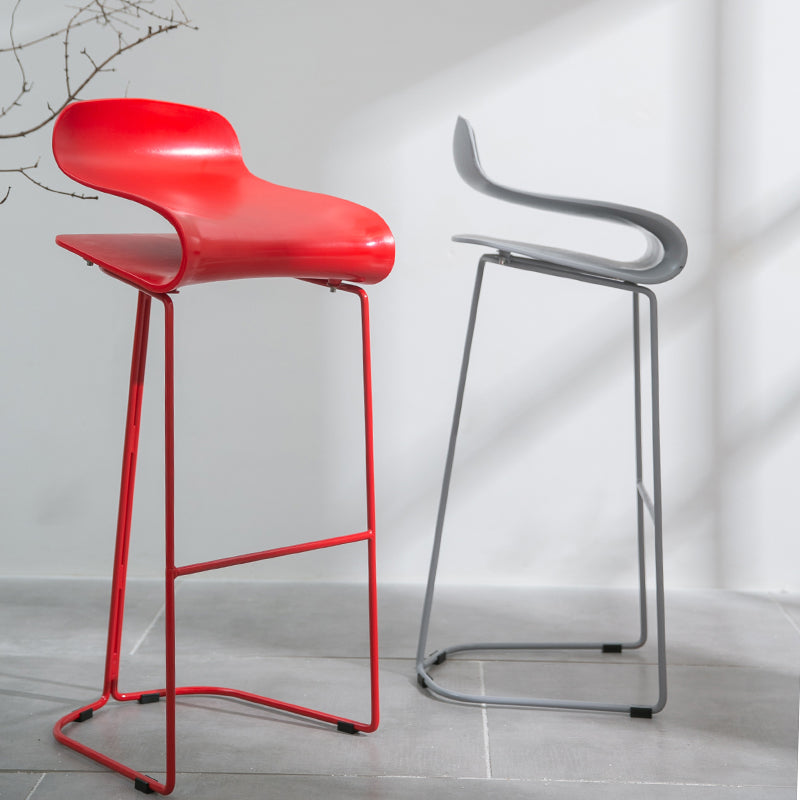 Scandinavian Style Bar-stool with PP Seat Counter Stools for Kitchen