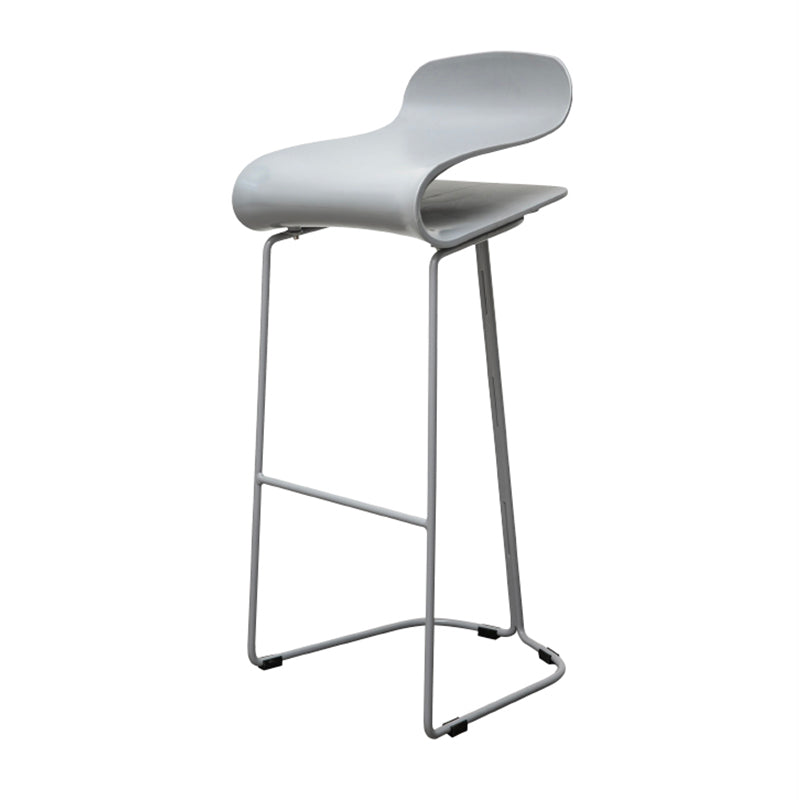 Scandinavian Style Bar-stool with PP Seat Counter Stools for Kitchen