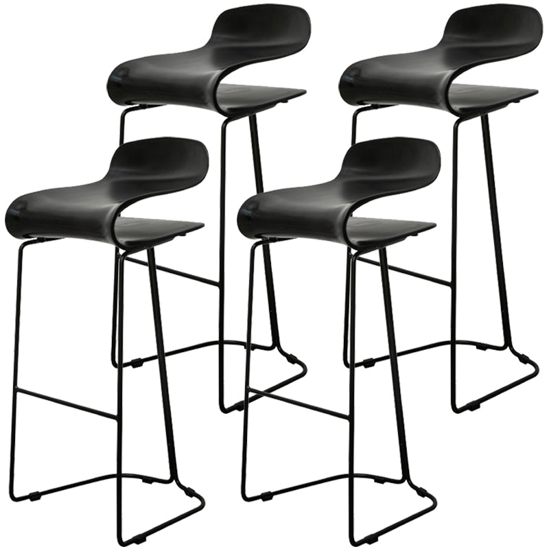 Scandinavian Style Bar-stool with PP Seat Counter Stools for Kitchen