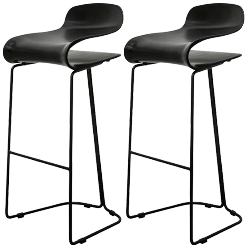 Scandinavian Style Bar-stool with PP Seat Counter Stools for Kitchen