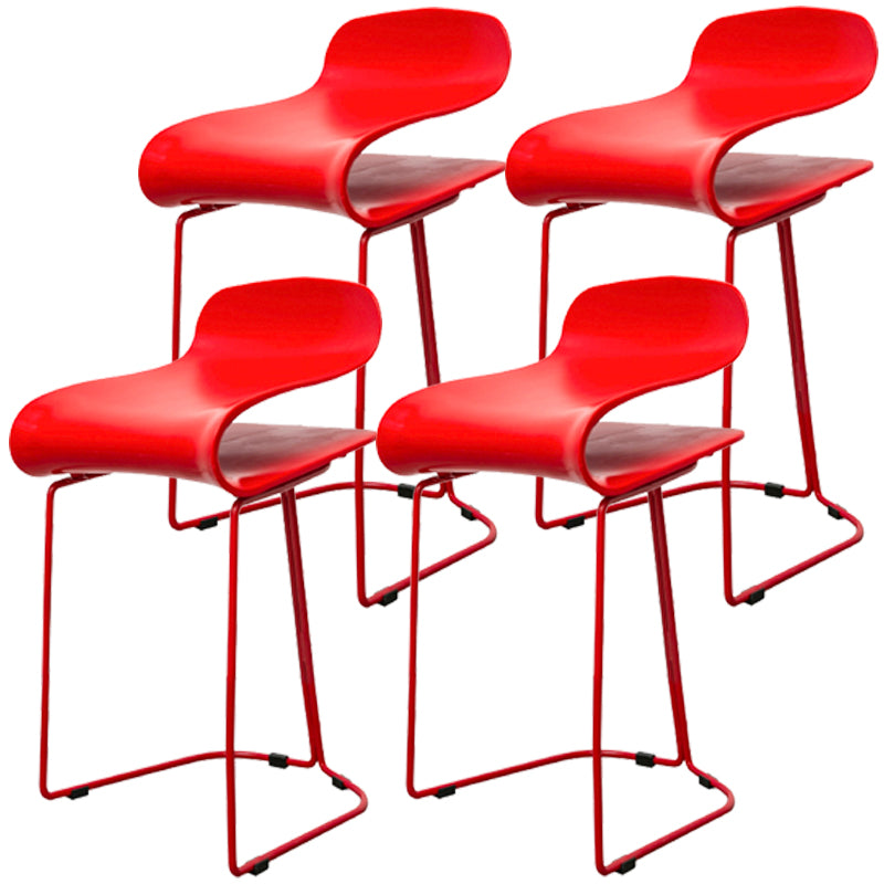 Scandinavian Style Bar-stool with PP Seat Counter Stools for Kitchen