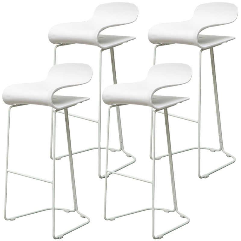 Scandinavian Style Bar-stool with PP Seat Counter Stools for Kitchen