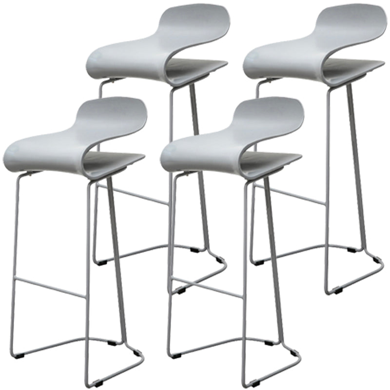 Scandinavian Style Bar-stool with PP Seat Counter Stools for Kitchen