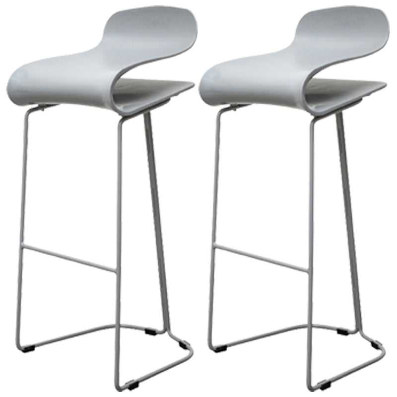 Scandinavian Style Bar-stool with PP Seat Counter Stools for Kitchen