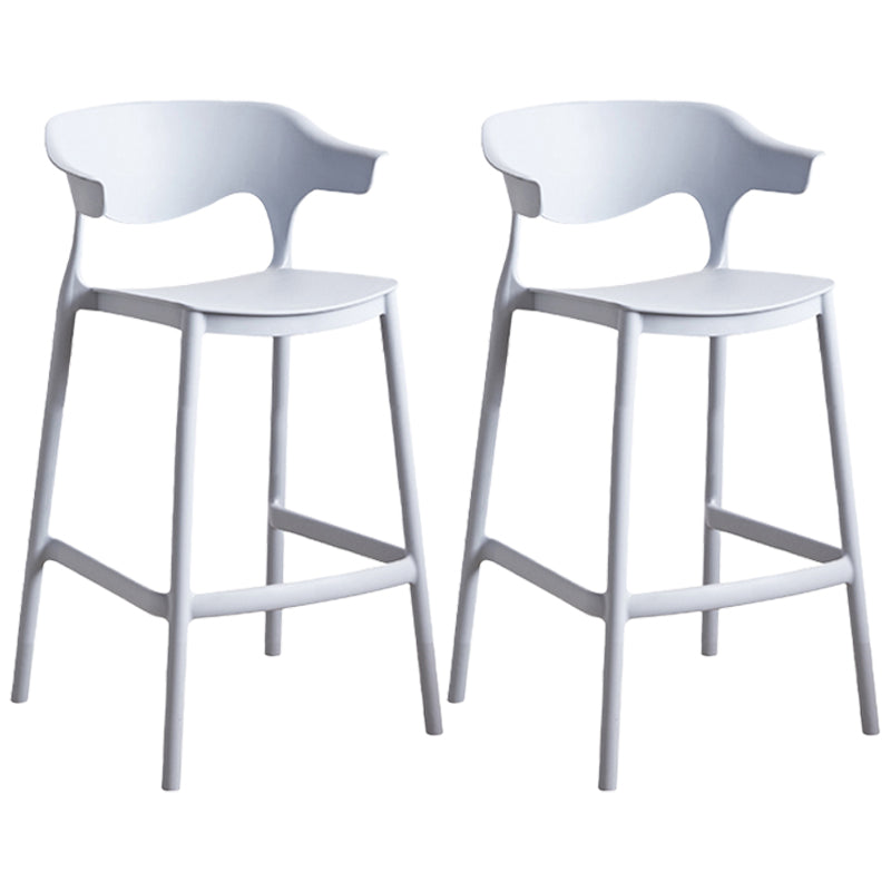 Taburete de mostrador de asiento cuadrado de estilo escandinavo PP PP para barra de cocina para bar