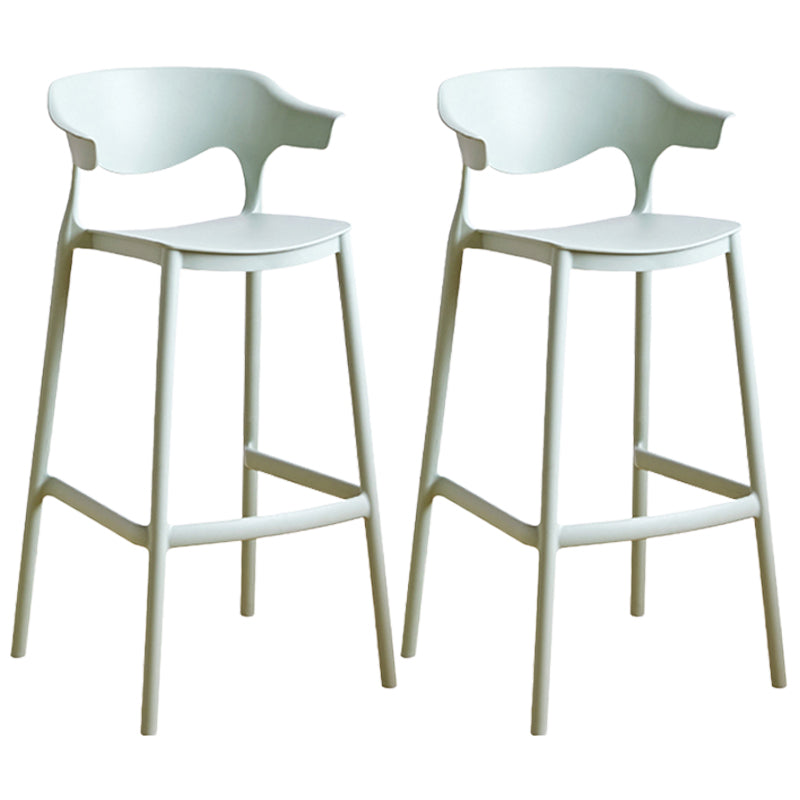 Taburete de mostrador de asiento cuadrado de estilo escandinavo PP PP para barra de cocina para bar