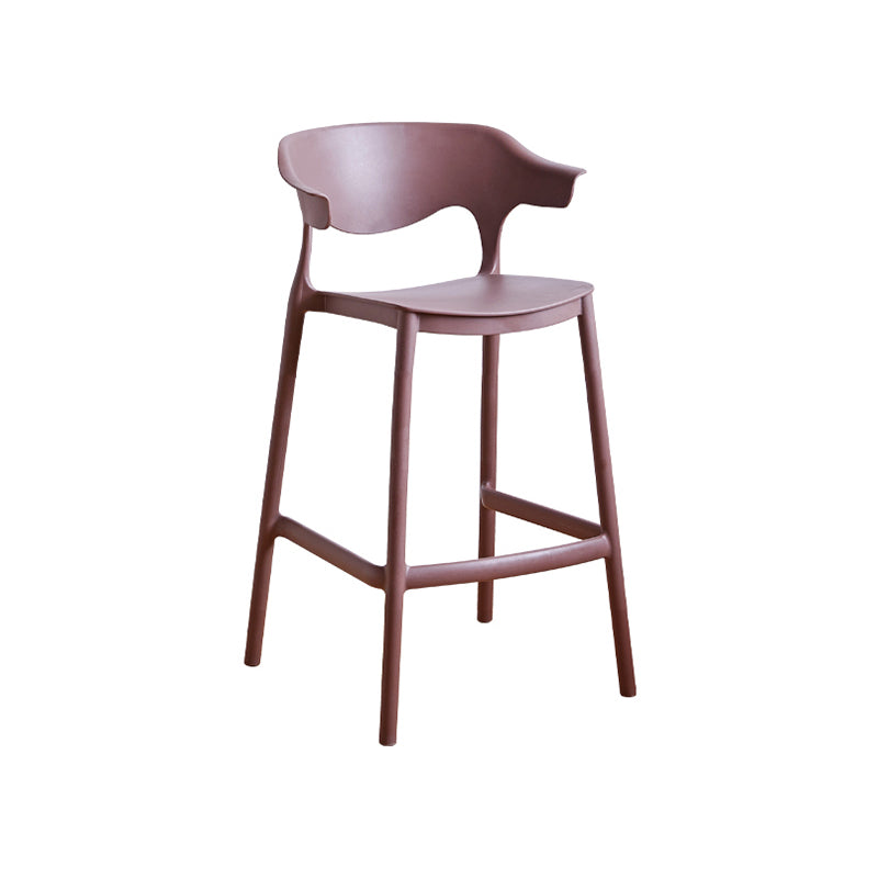 Taburete de mostrador de asiento cuadrado de estilo escandinavo PP PP para barra de cocina para bar