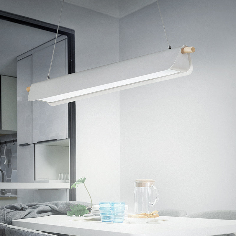 1 Light Geometric Island Lighting Modernism Metal Island Light Fixture for Dining Room