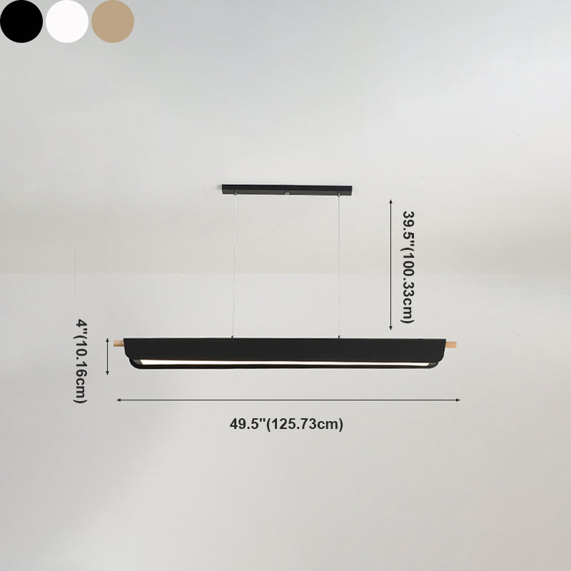 1 Light Geometric Island Lighting Modernism Metal Island Light Fixture for Dining Room