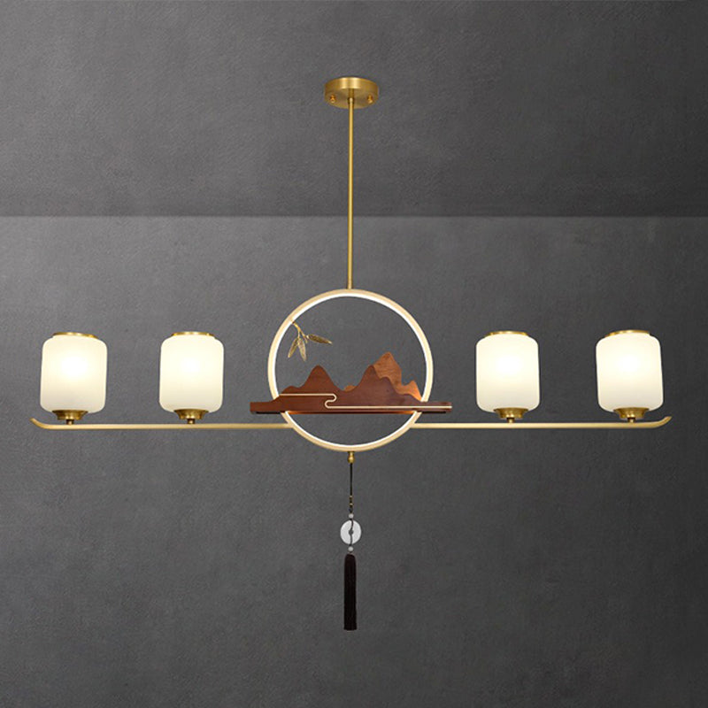 Luces colgantes de cocina contemporáneos Cilíndrico 5 Luz de luz Luz de luz accesorios