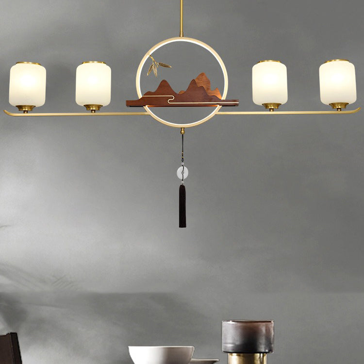 Zeitgenössische Küche Anhänger Lichter Zylinder 5 hängende Leuchten