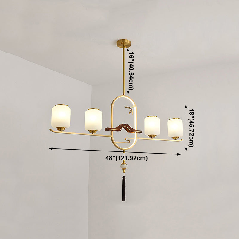 Luces colgantes de cocina contemporáneos Cilíndrico 5 Luz de luz Luz de luz accesorios