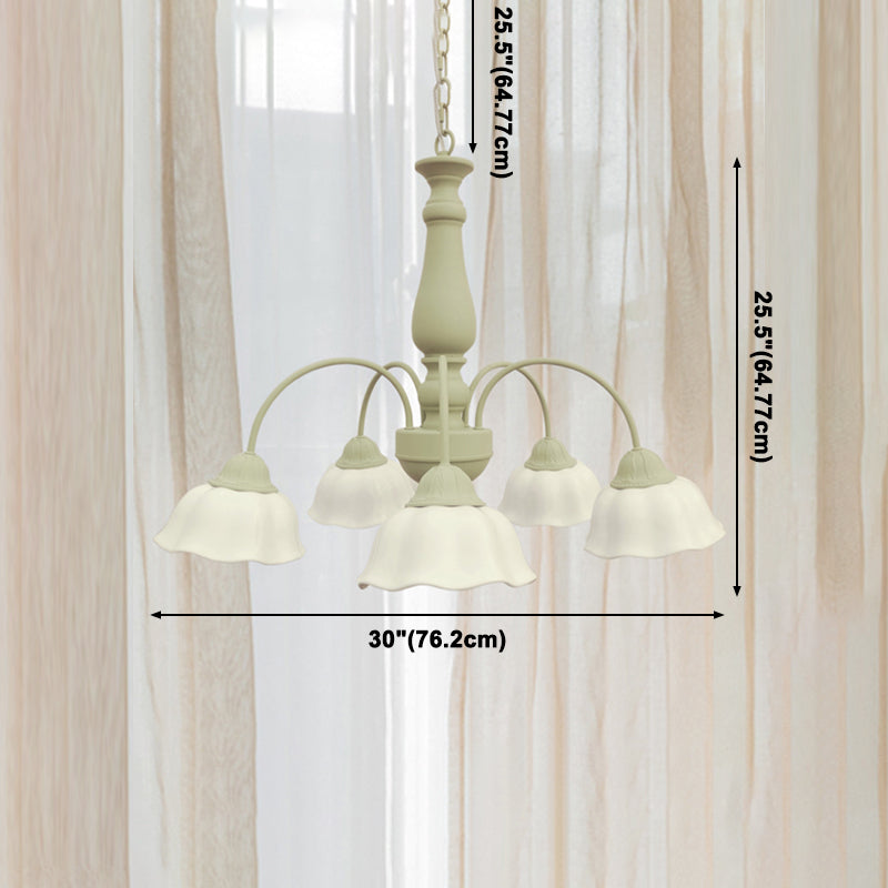 White Glass Hanging Pendant Lights Modern Hanging Lamps for Dining Room