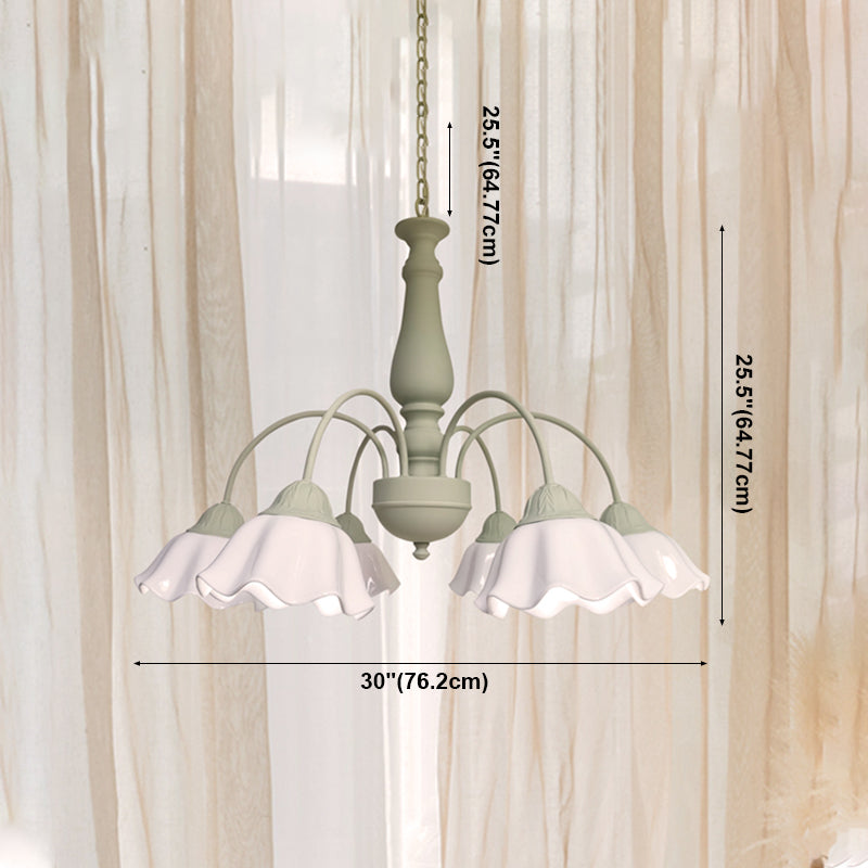 White Glass Hanging Pendant Lights Modern Hanging Lamps for Dining Room