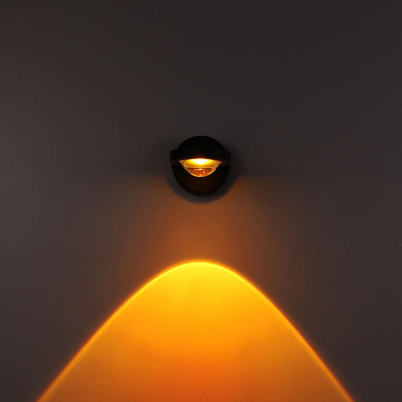 Moderne Stil runde Wandlampen Metall Multi -Leuchten Wandbeleuchtung Armaturen