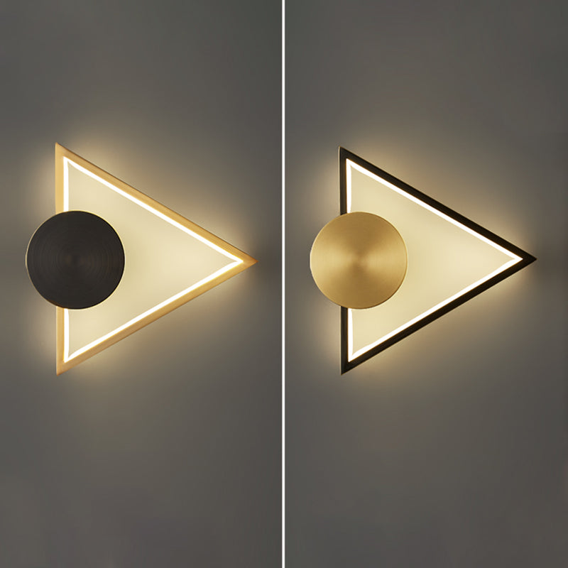 Geometrische Form Metallwandbeleuchtung moderne ein Lichtwandmontageleuchte