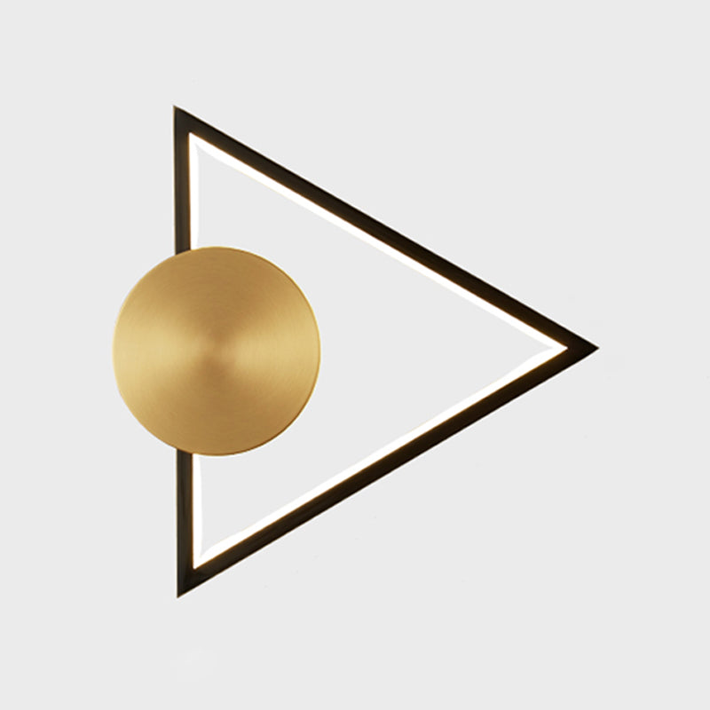 Geometrische Form Metallwandbeleuchtung moderne ein Lichtwandmontageleuchte