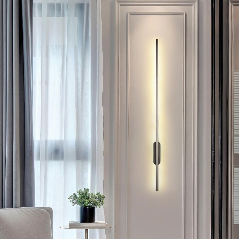 Éclairage mural en métal linéaire