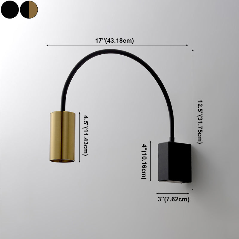 Halbzylindermetall -Lesen Wandbeleuchtung moderne Einleuchtwandbeleuchtung