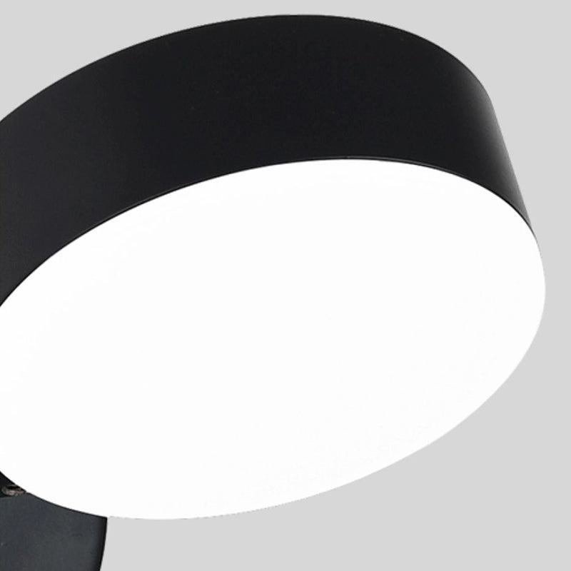 Moderne Stilzylinderwandmontage Lampe Metall 1 Lichtwandbeleuchtung Armaturen