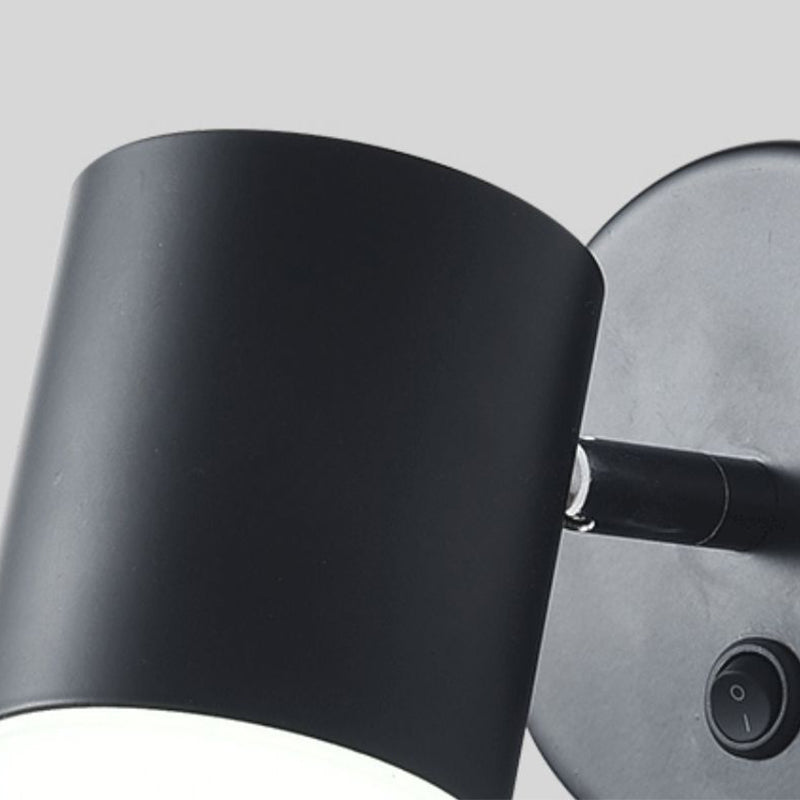 Moderne Stilzylinderwandmontage Lampe Metall 1 Lichtwandbeleuchtung Armaturen