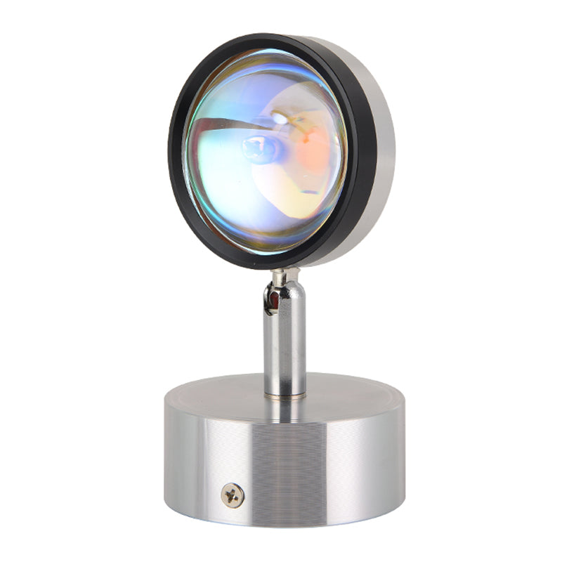 Modern Style Ball Wall Mounted Lamp Metal 1 Light Wall Lighting Ideas in Silver