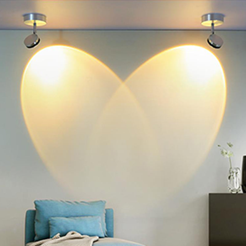 Modern Style Ball Wall Mounted Lamp Metal 1 Light Wall Lighting Ideas in Silver