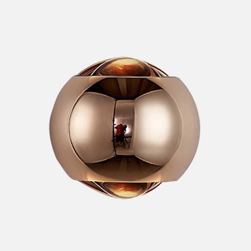 Kugelform Metallwandbeleuchtung moderner Stil 2 Leuchten Wandmontierte Beleuchtung