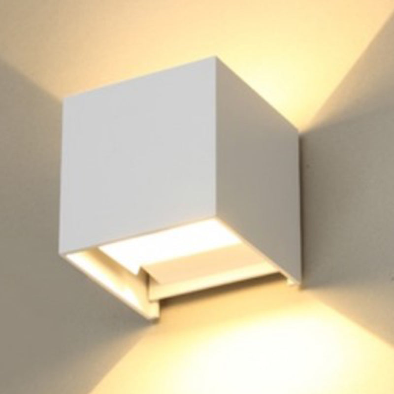 Quadratische Form 2 Lichter Metallwandbeleuchtung moderne Wandhalterung Beleuchtung