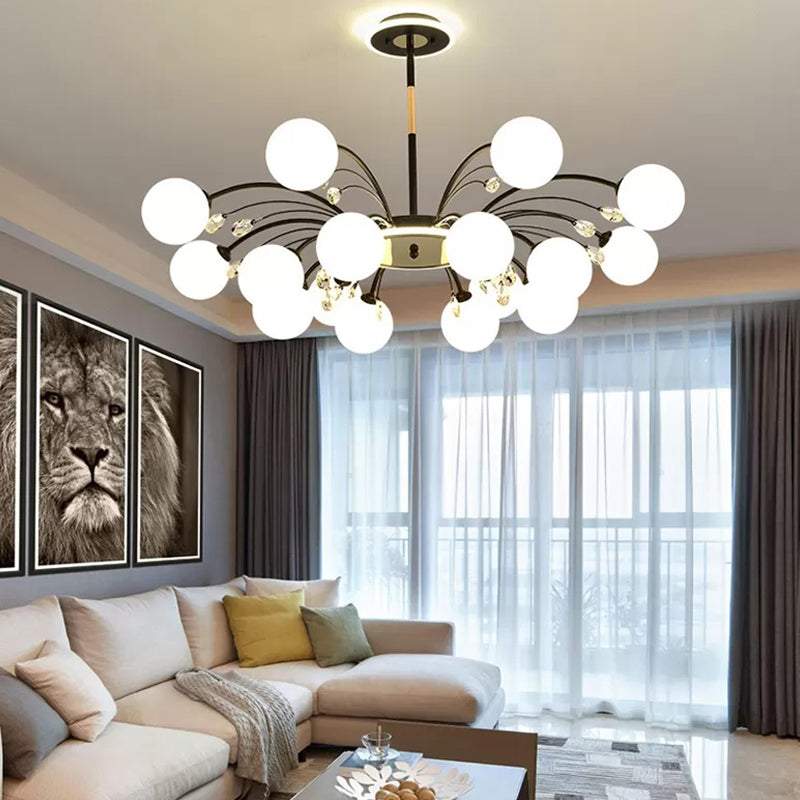 Globe Pendant Lights Modern Glass Pendant Lighting Fixture for Living Room