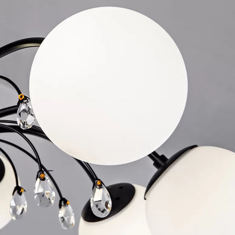 Globe Pendant Lights Modern Glass Pendant Lighting Fixture for Living Room