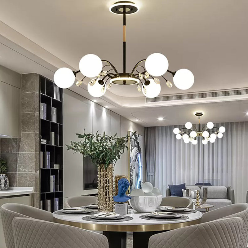 Globe Pendant Lights Modern Glass Pendant Lighting Fixture for Living Room