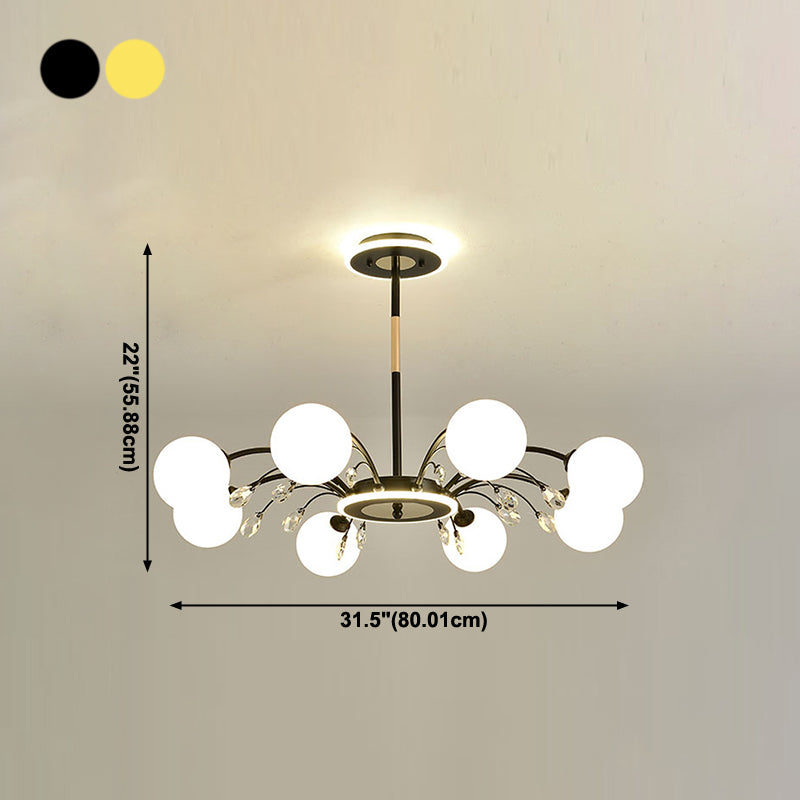 Globe Pendant Lights Modern Glass Pendant Lighting Fixture for Living Room