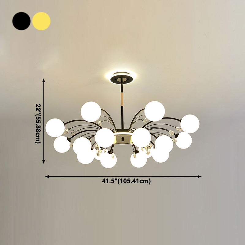 Globe Pendant Lights Modern Glass Pendant Lighting Fixture for Living Room
