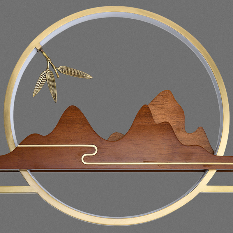 Éclairage d'éclairage de l'île Cylinder 5 Éclairage d'îlot de cuisine léger avec une teinte en verre