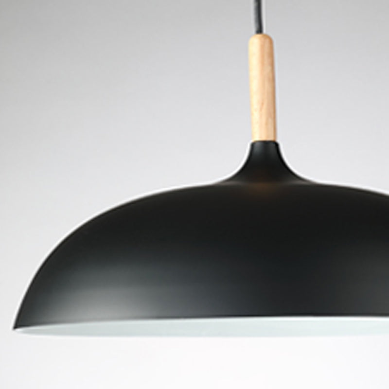 Pot Cover Shade Hanging Lighting Modern Macaron Style Metal 1 Pendant Light Pendant pour le chevet